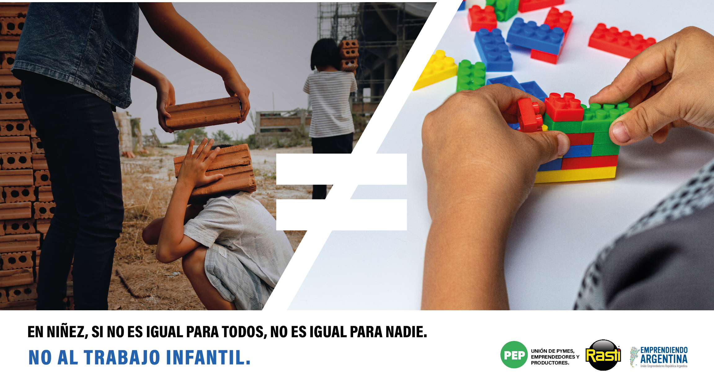 La agencia Amén Argentina presenta para este 1 de Mayo la campaña «Iguales» contra el trabajo infantil